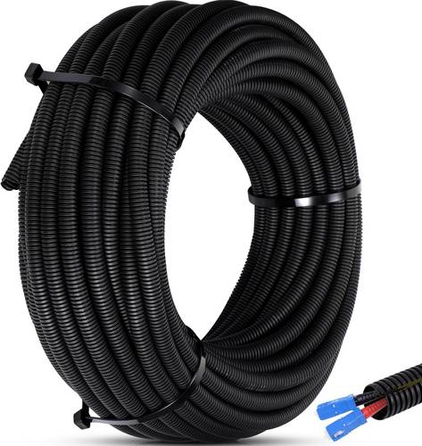 Flexible Duct Hose for Wire Protection 25 meter - Split Wire Loom Conduit Tube for Organized and Safe Wire Management