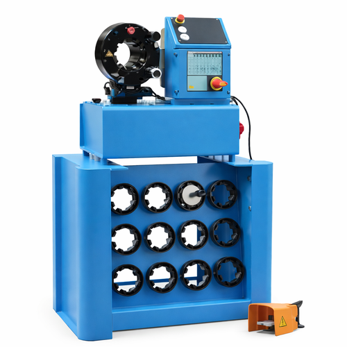 Hydraulic hose crimping machine, industrial hose crimping machine, model S32