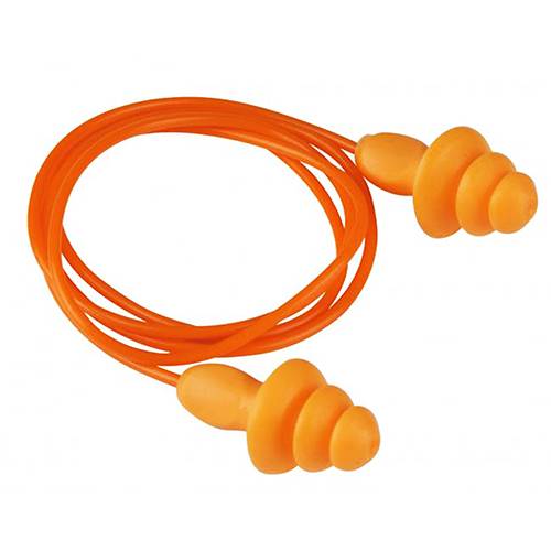 Silicone Hearing Protection Wired Ear Plugs