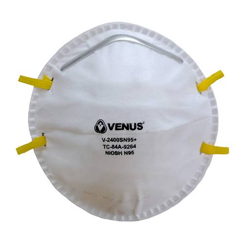 عبوة من 25 كمامة VENUS V-2400 SN95+ - خفيفة الوزن، مريحة، ومانعة للتسرب