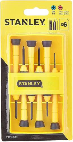 Stanley Stht66-052 Bi-Mat Precision Screwdriver Set , 6 piece