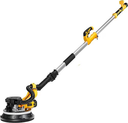 Drywall Sander 880W with Double-Deck LED Lights – 5 Variable Speed, 1000-2100RPM – Electric Wall and Ceiling Sander with Extendable Handle and 360° Rotating Head