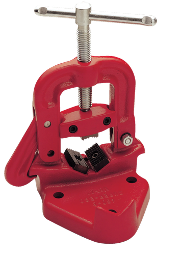Professional Super-Ego Spanish Hinged Pipe Vise - Heavy Duty Forged Steel Stand for Cutting, Threading, and Assembly - 1/8