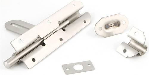 Long Door Latch Stainless Steel Barrel Bolt Security Lock Padlock Clasp- 6 inch