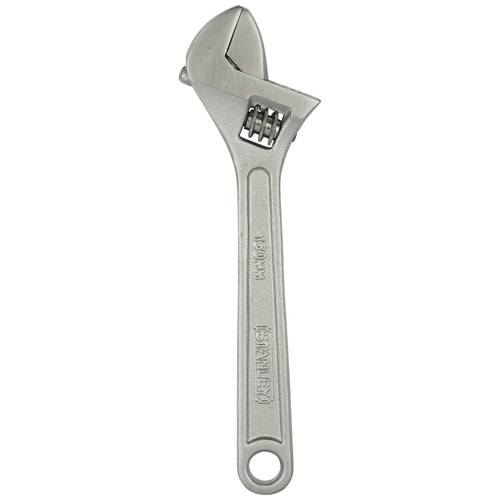 STANLEY Chrome Plated Adjustable Wrench , silver