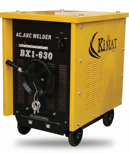 (AL) KIMAT BX1-630 Heavy-Duty Industrial Arc Welding Machine – Dual Voltage 220V/380V, 630A Output – Compatible with 3.2mm-8mm Electrodes (82KG)