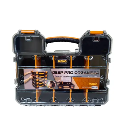 MANO PCS-17 Deep Pro Organizer with Adjustable Separators (350×430×110mm) – Unique Design, Comfortable Grip, Durable Material