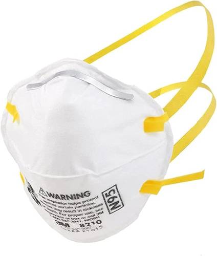قناع التنفس الجسيمي 3M™ 8210، N95 - حماية موثوقة مع كفاءة ترشيح بنسبة 95% (20 قناع في العبوة)