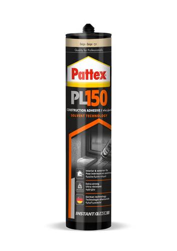 Pattex PL150 Construction Adhesive - Solvent Based, 370g - Beige
