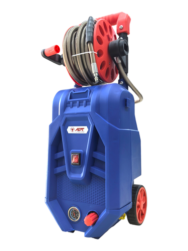 Professional 2000W High-Pressure Washer - 150 Bar Portable Electric Car Wash Machine - 480 L/H High-Efficiency Flow Rate - Complete Heavy Duty Cleaning Kit with Hose and Professional Accessories for Vehicles, Workshops, and Home Use