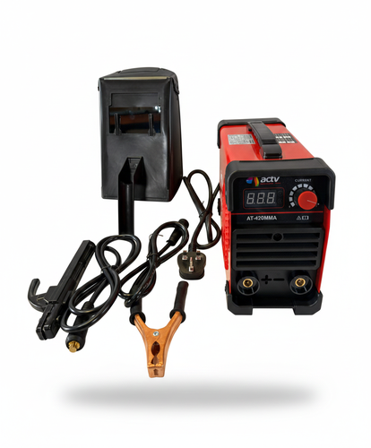 ACTV AT-420MMA Professional Compact Inverter Welder – 120A MMA/ARC Welding Machine with IGBT Technology, Digital Display, 220V, Portable Design