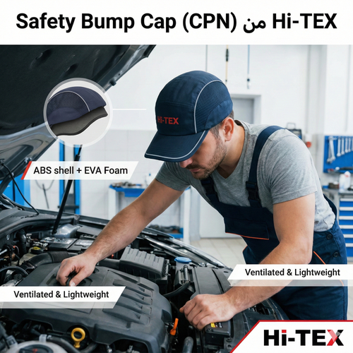 A comfortable, attractive, and lightweight impact-resistant hat from the Hi-TEX brand.