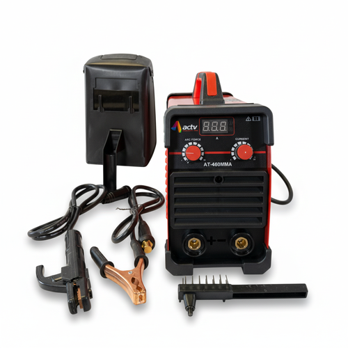 ACTV AT-460MMA Professional Compact Inverter Welder – 160A MMA/ARC Welding Machine with IGBT Technology, Digital Display, 220V, Portable Design