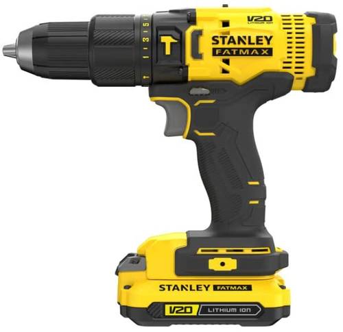 STANLEY FATMAX SCD711C2K-B1 20V 1.5Ah  18Volt 13 mm Cordless Brushed Hammer Drill Machine With 2x1.5Ah Li-ion Batteries & 1pc Charger