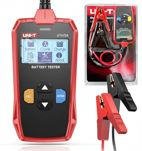 جهاز فحص بطاريات السيارات مع طباعة التقرير مباشر عن حالة وصحة البطارية UNI-T UT675A