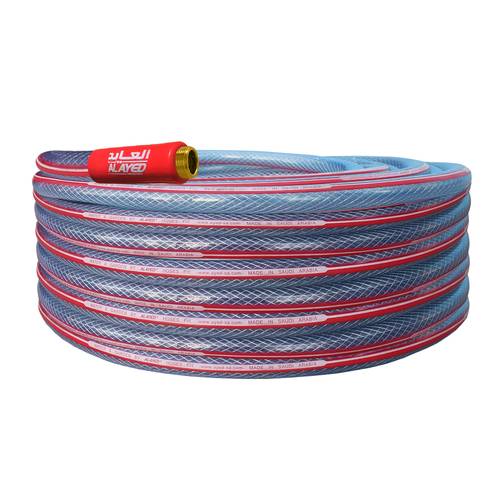 خرطوم شفاف من البلاستيك PVC مع تعزيز مضفر - للاستخدامات المائية والحدائق