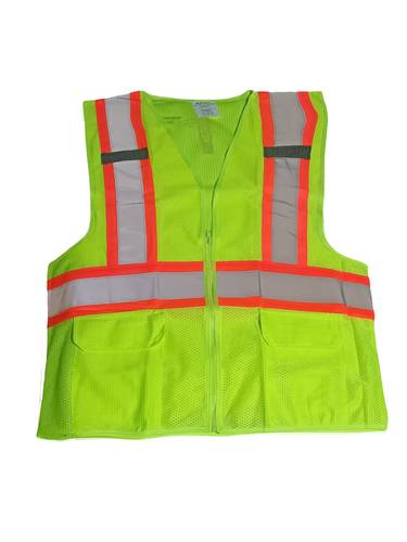 Reflective Safety Vest for Unisex - xxl Size, High-Visibility with 2-inch Reflective Strips for Emergency, Construction, and Safety Use, Polyester , Yellow