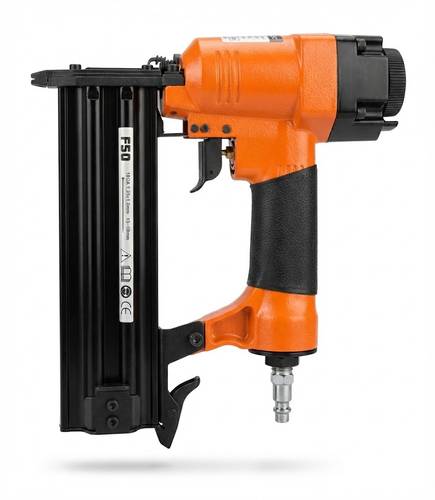 SMG Professional F50 Air Staple Nailer - 18 Gauge Pneumatic Brad Nail Gun - 10mm to 50mm (3/8