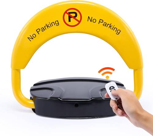 Intelligent Parking Lock with Remote Control - Private Parking Barrier with 2 Remotes