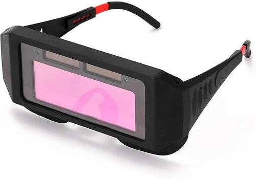 SMG Solar Auto-Darkening Welding Goggles - Professional Eye Protection Mask for TIG, MIG & MMA Welding - Anti-Glare Polycarbonate Frame with Adjustable Strap & High-Sensitivity Sensors