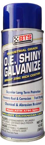 طلاء مجلفن لامع BTS O.E. Shiny Galvanize - طلاء زنك لامع للتشطيبات ولمسات الإصلاح، 13 أونصة - 430 ملي | سريع الجفاف ويفي بمواصفات ASTM A780