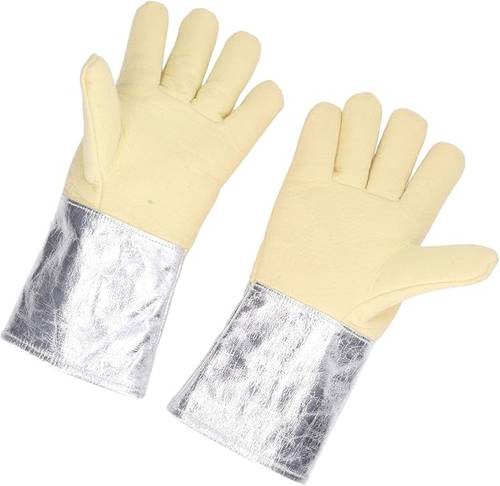 Aluminum Foil Fireproof Insulated Gloves – Thick Cowhide Palm, Comfortable Lining, Heat-Resistant up to 500°C – Ideal for Oven Baking, Welding, Casting & More