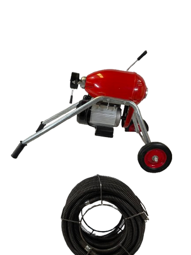 All-copper motor with 14m spring hose ACTV AT-GQ200 Electric Drain Cleaner for unclogging 2-8 inch sewer pipes, 3000W power