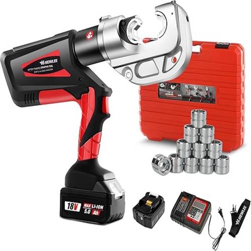 HL-400B Electric Hydraulic Cable Crimper by HEWLEE for Copper and Aluminum Connectors