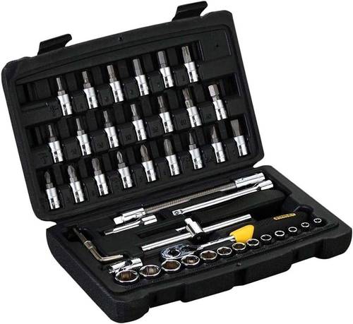 STANLEY STMT72794-8-12 1/4-Inch Square Drive Metric Socket Set (46-Pieces)