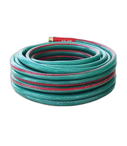 Alayed Garden Hose Crystal Color - PVC Garden & Irrigation Hose Reinforced with Polyester Threads for Home, Garden, and Construction Use