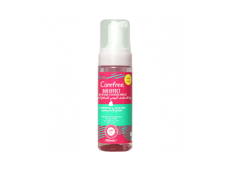 CAREFREE DUO EFFECT INTIMATE CLN MOUSSE  150ML