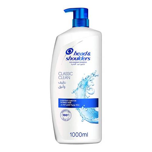 Head & shoulder Hair Shampoo Anti dandruff 1000 ml Classic Clean