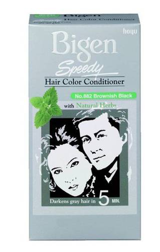 Bigen Speedy Hair Color Conditioner Brownish Black No.882 For Unisex