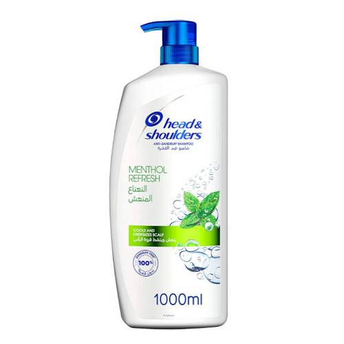 Head & shoulder Hair Shampoo Anti dandruff 1000 ml Menthol Refresh