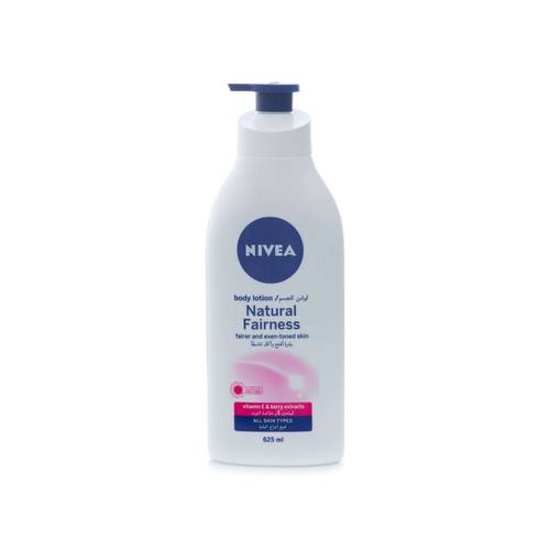 NIVEA NATURAL FAIRNESS BODY LOTION 625ml