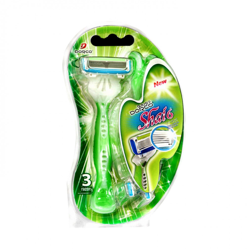 DORCO SHAI 6 RAZOR 3 PCS #4524