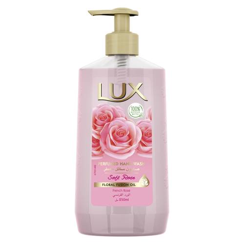 LUX HAND WASH SOFT ROSE, 250ML