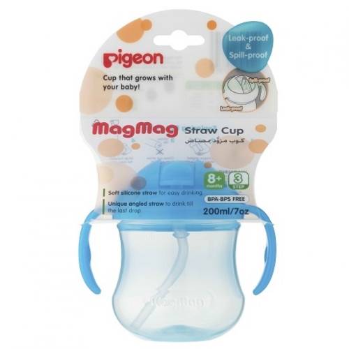 Pigeon Mag Mag Straw Cup (Sky Blue) 200ml