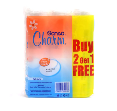 CHARM  COTTON BEAUTY T. 8X(2+1)80PADS(W513R01)