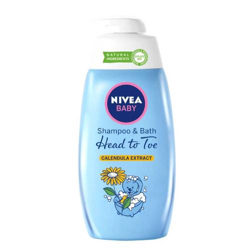 Nivea Baby Shampoo & Bath Head to Toe Calendula Extract  500 ml