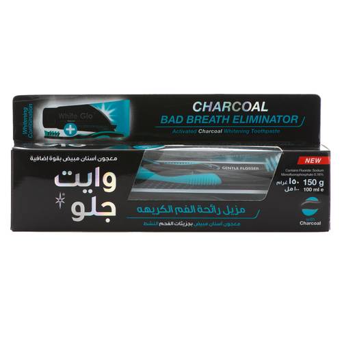 White Glo Charcoal Bad Breath Eliminator T.P 100 ML