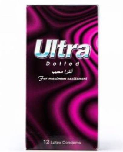 Ultra Condom Dotted 12 Pcs