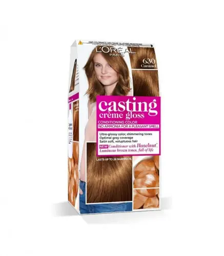 L'oreal Paris Casting Cream Gloss Hair Dye, 630 Caramel
