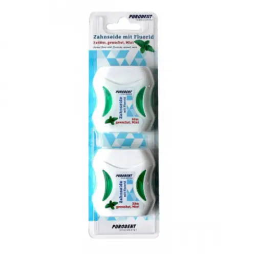 Purodent Dental Floss Waxed 2X50M : 7026 #  0019