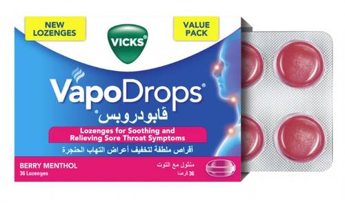 Vicks Vapodrops Berry 36 Pcs