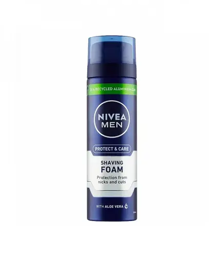 NIVEA MEN Shaving Foam, Protect & Care Aloe Vera, 200ml