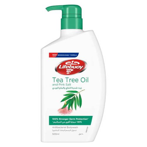 Lifebuoy Shower Gel Tea Tree Oil & Pink Salt 500 ml