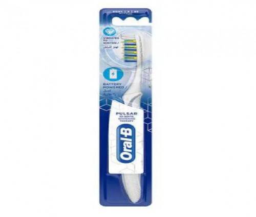Oral B Pulsar Battery Powered Toothbrush, 3D White Whitening Therapy, Soft S 35 -