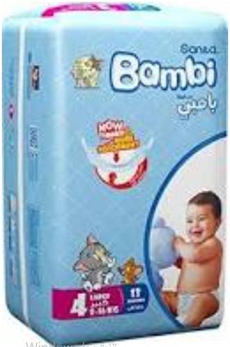 Bambi Baby Diaper Regular Pack Size 4 Large 13Pcs
