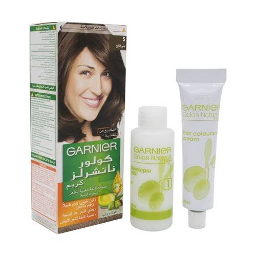 GARNIER Color Naturals Permament Hair Color Cream 5 Light Brown